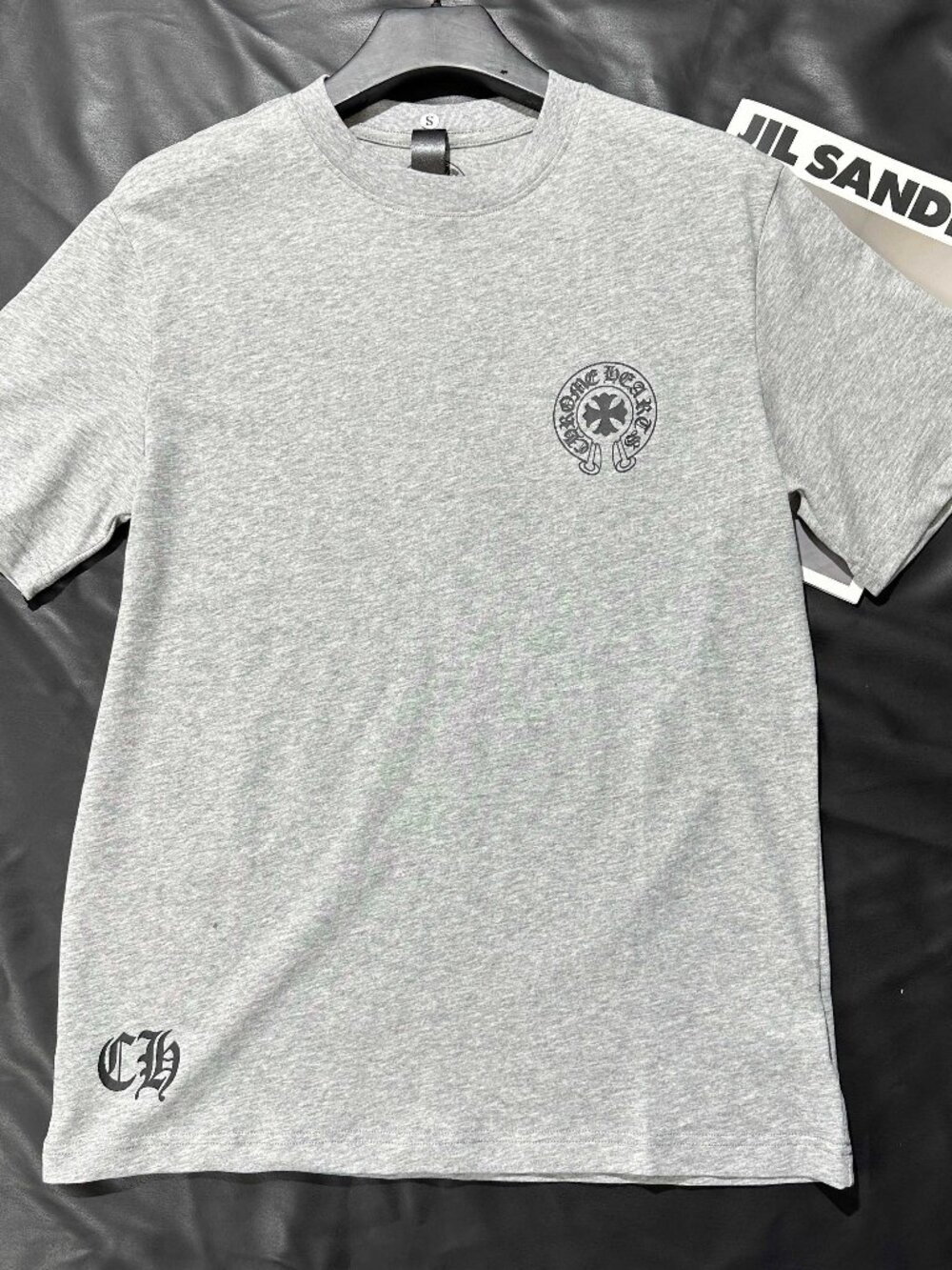 Gray Chrome Hearts Short-Sleeve Shirt